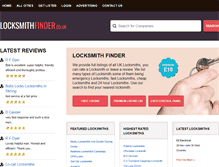 Tablet Screenshot of locksmith-finder.co.uk